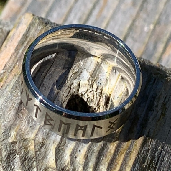 ☀️NEW ITEM!🌹NWT Rune/Futhark alphabet symbol ring - Picture 7 of 16